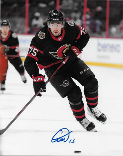 Autographed Ottawa Senators Egor Sokolov 8x10 Photo Original