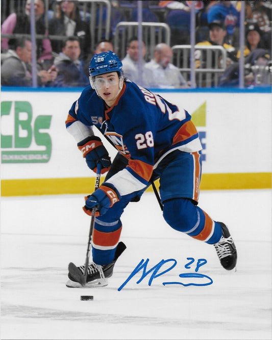 Auto. New York Islanders Alexander Romanov 8x10 Photo #2 Original SMALL SMUDGE
