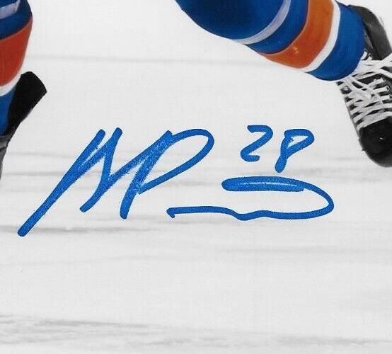 Auto. New York Islanders Alexander Romanov 8x10 Photo #2 Original SMALL SMUDGE