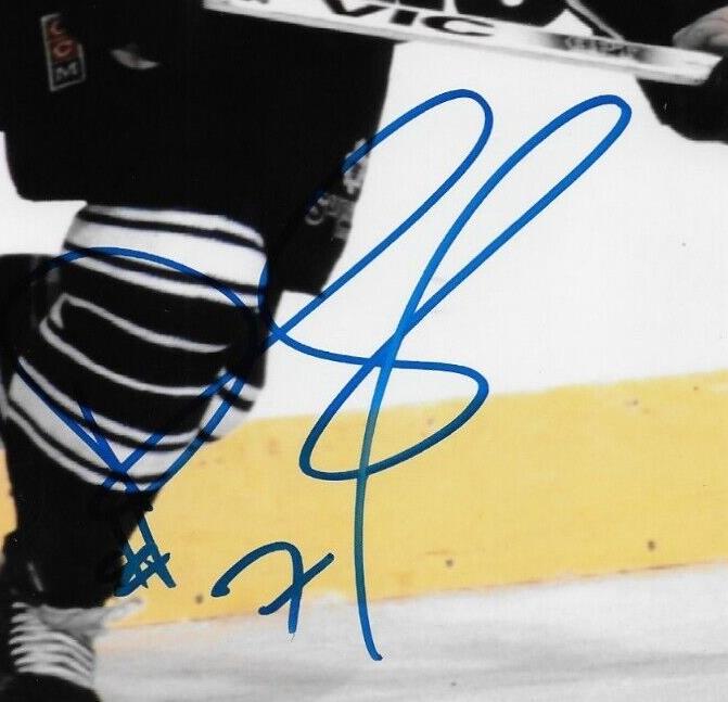 Autographed Chicago Blackhawks Derek King Toronto Maple Leafs 8x10 Photo #2