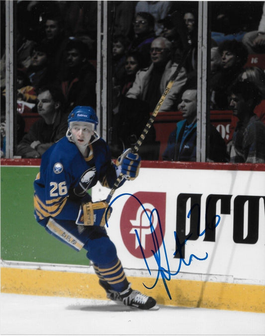 Autographed Chicago Blackhawks Derek Plante Buffalo Sabres 8x10 Photo Original