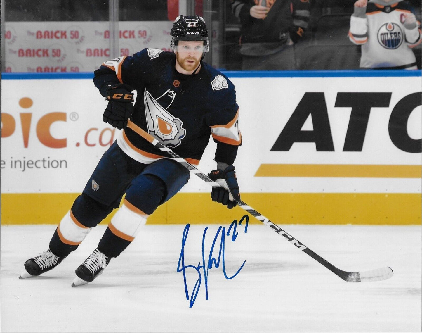 Autographed Edmonton Oilers Brett Kulak 8x10 Photo Original