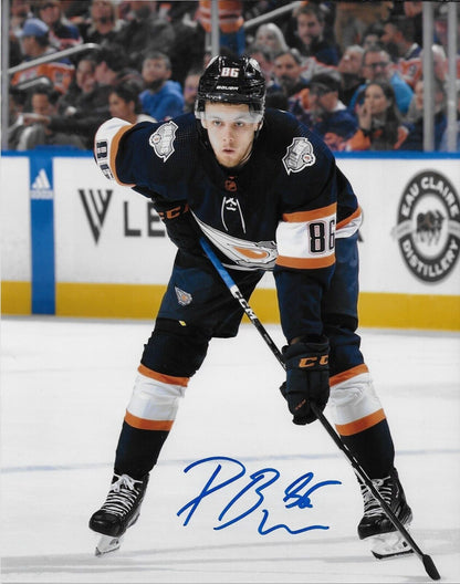 Autographed Edmonton Oilers Philip Broberg 8x10 Photo #2 Original