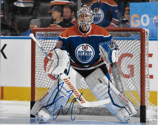 Autographed Edmonton Oilers Jack Campbell 8x10 Photo Original