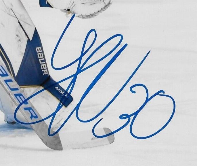 Autographed Team Sweden Jesper Wallstedt Minnesota Wild 8x10 Photo #2 Original