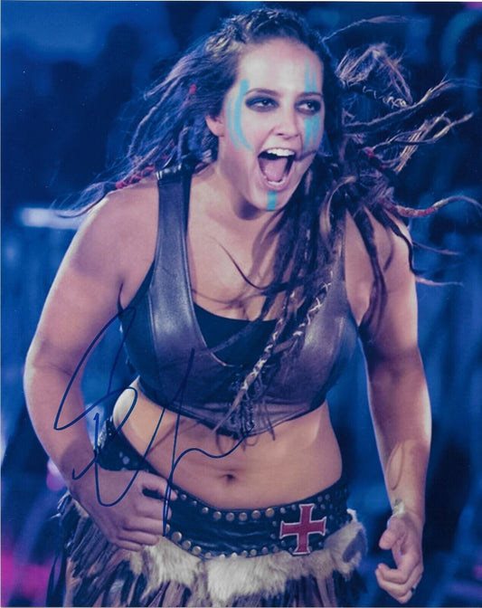 Photo autographiée de la lutteuse Sarah Logan signée WWE NXT 8x10 #4 Original