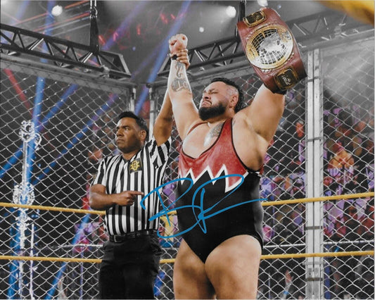 Photo autographiée de catcheur Bronson Reed signée WWE Smack Down 8x10 #2 Original