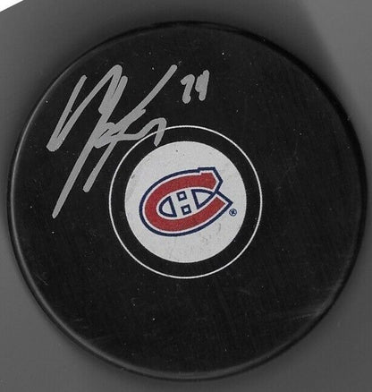 Rondelle de hockey autographiée par Madison Bowey des Canadiens de Montréal