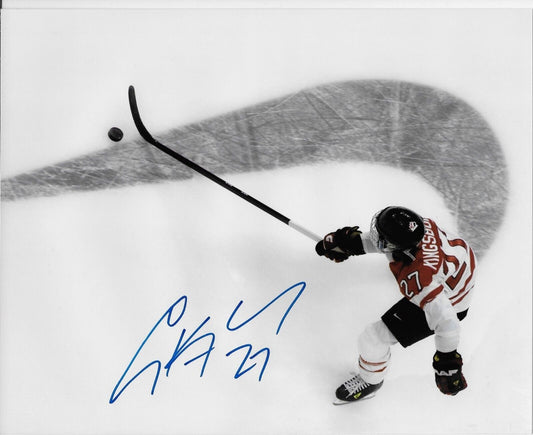 Autographed Gina Kingsbury Team Canada Womens Hockey Olympics 8x10 Photo #3