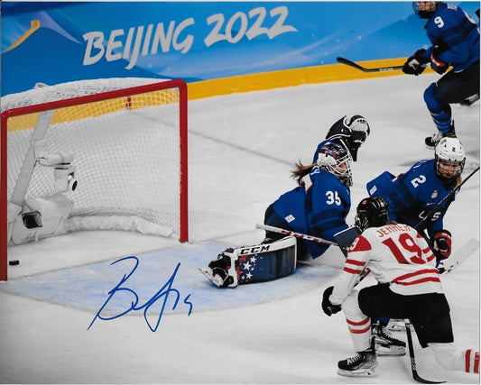 Autographed Brianne Jenner Team Canada Womens Hockey Olympics 8x10 Photo #4