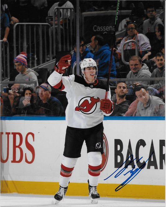 Autographed New Jersey Devils Simon Nemec Utica Comets 8x10 Photo #4 Original
