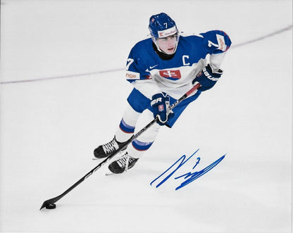 Auto. Team Slovakia Simon Nemec New Jersey Devils Utica Comets 8x10 Photo #3