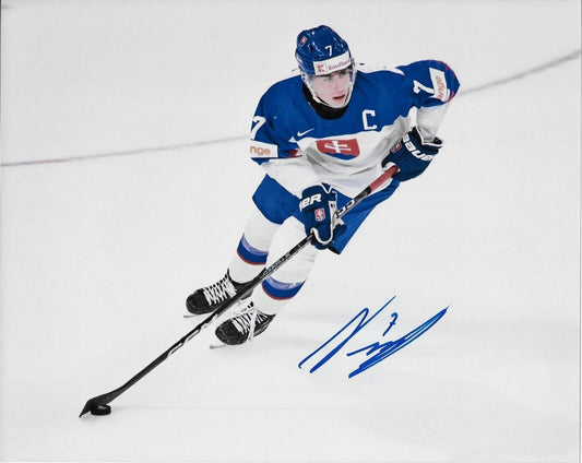 Auto. Team Slovakia Simon Nemec New Jersey Devils Utica Comets 8x10 Photo #3