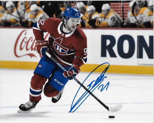 Autographed Montreal Canadiens Jonathan Drouin 8x10 Photo #3 Original