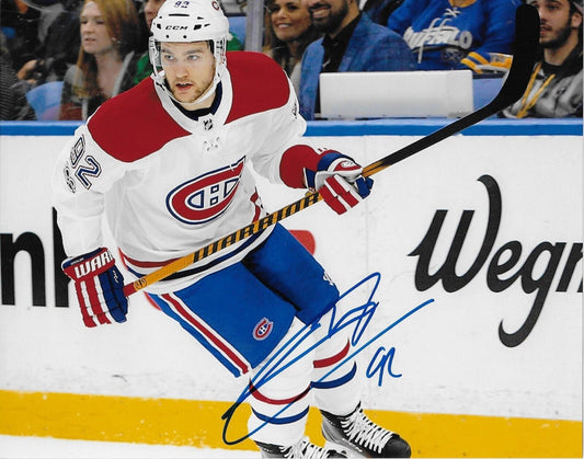 Autographed Montreal Canadiens Jonathan Drouin 8x10 Photo #4 Original