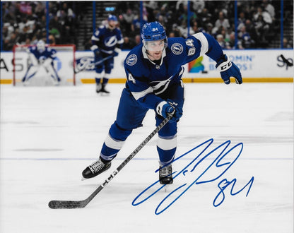 Autographed Tampa Bay Lightning Tanner Jeannot 8x10 Photo  Original