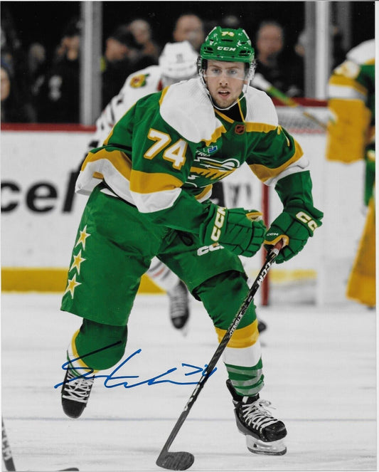 Autographed Minnesota Wild Sammy Walker 8x10 Photo #3 Original
