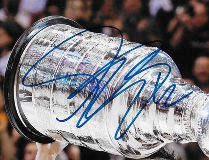 Autographed Los Angeles Kings Simon Gagne Stanley Cup 8x10 Photo Original