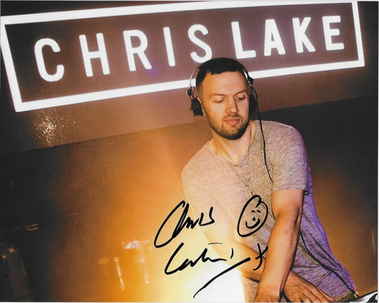 Autographed Music Producer Chris Lake 8x10 Photo #2 Original