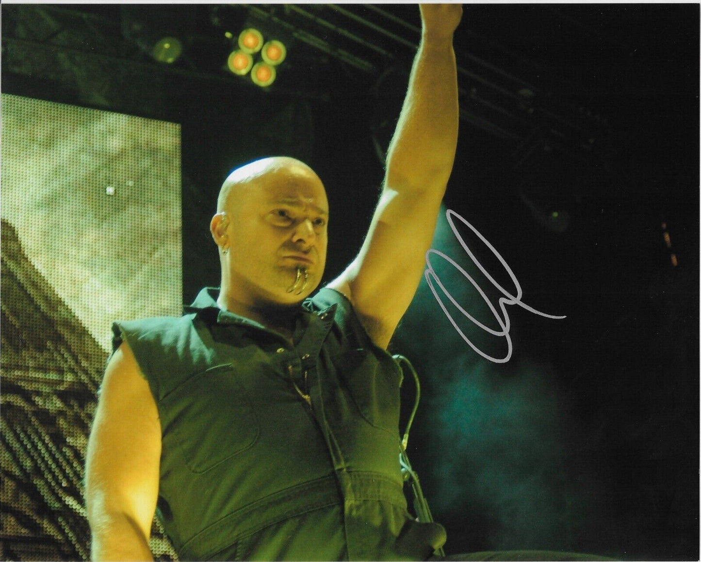 Autographed Singer Songwriter David Draiman 8x10 Photo Original Band Disturbed