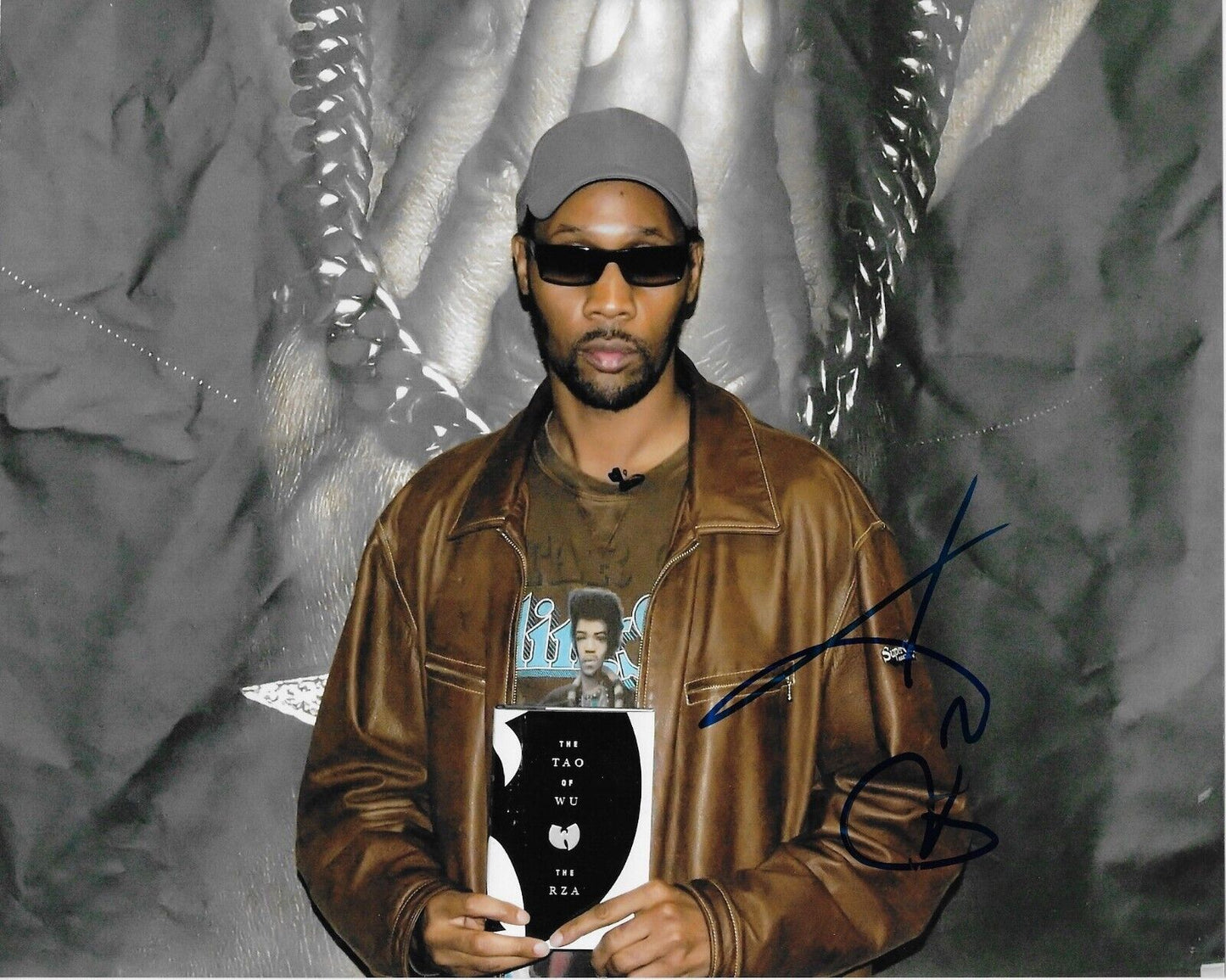 Photo autographiée RZA Wu Tang Clan L'homme au poing de fer 8x10 #2 Original