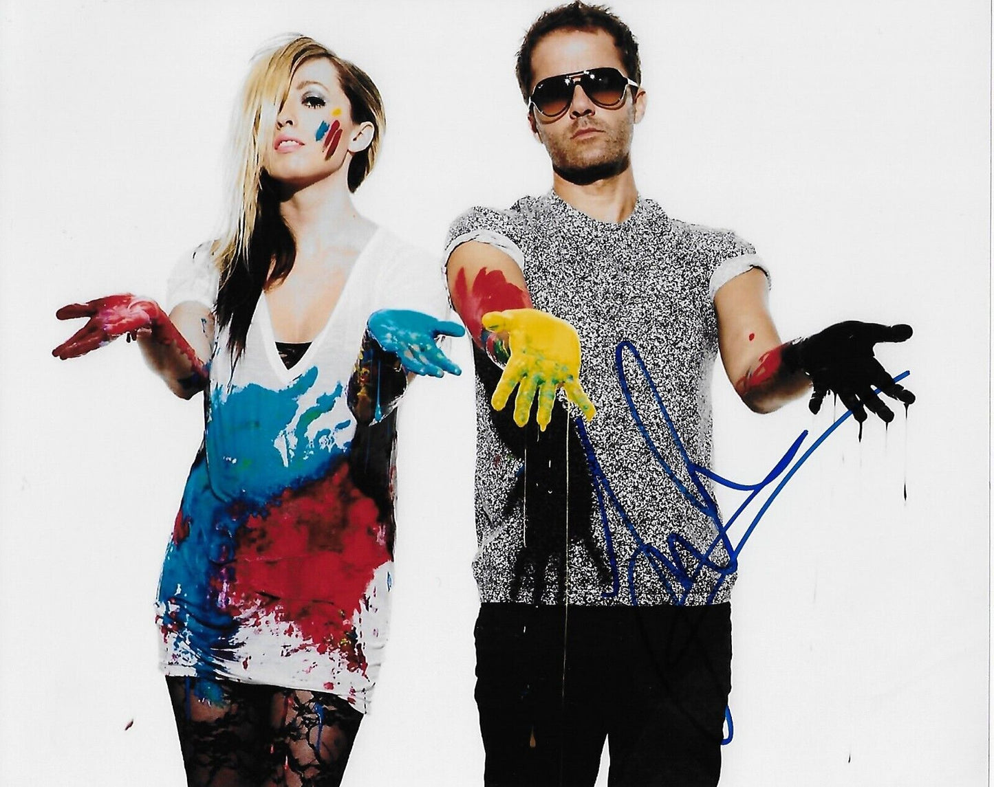 Autographed The Ting Tings 8x10 Photo 5 Original Signed By Jules De Martino ONLY