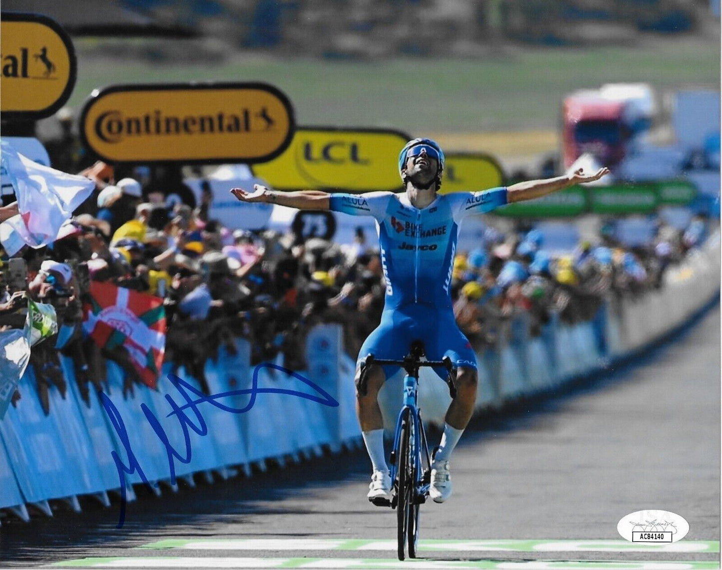 Autographed Cycling Michael Matthews Jayco 8x10 Photo #2 Original w JSA