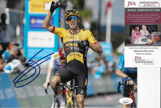 Autographed Cycling Christophe Laporte Jumbo Visma 8x10 Photo #1 Original w JSA