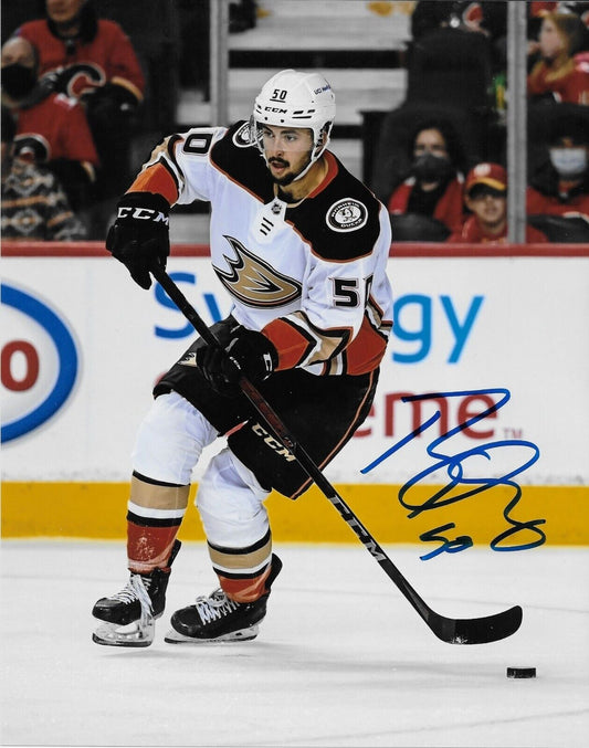 Autographed Anaheim Ducks Benoit Olivier Giroux 8x10 Photo #1 Original