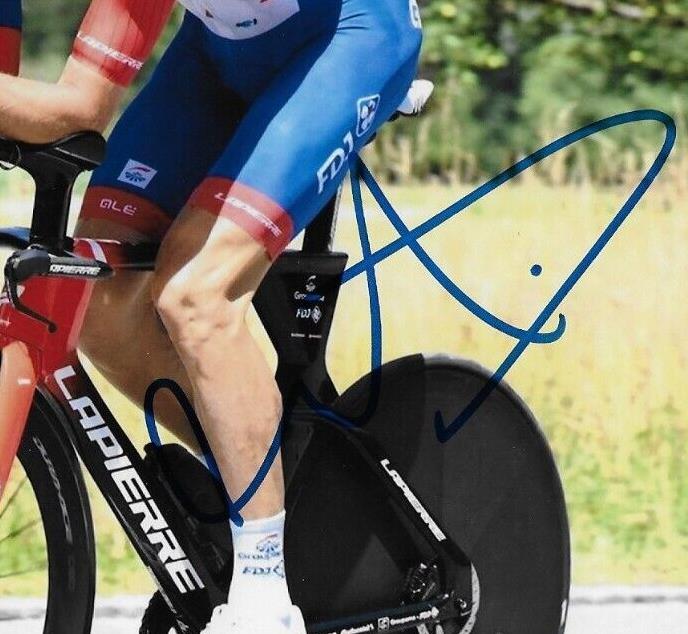 Autographed Cycling Antoine Duchesne  Groupama FDJ Racing 8x10 Photo #5 Original