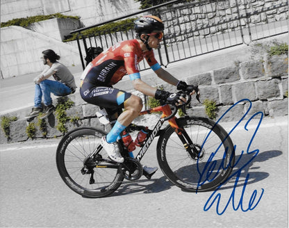 Autographed Cycling Pello Bilbao Team Bahrain Victorious 8x10 Photo #1 Original