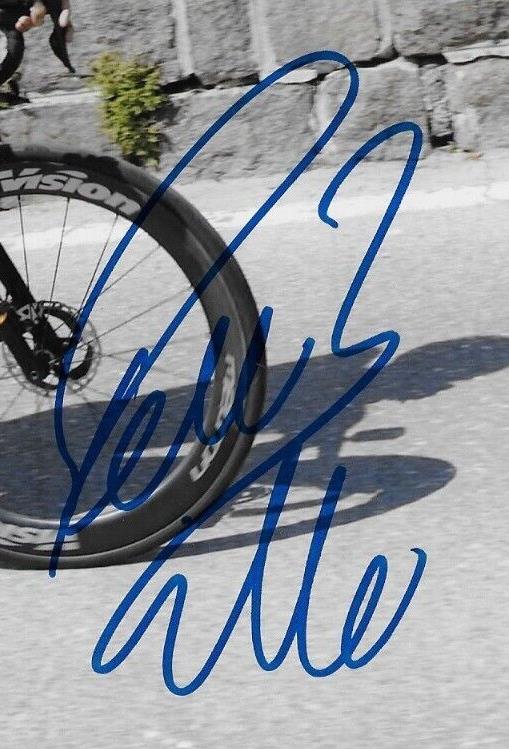 Autographed Cycling Pello Bilbao Team Bahrain Victorious 8x10 Photo #1 Original