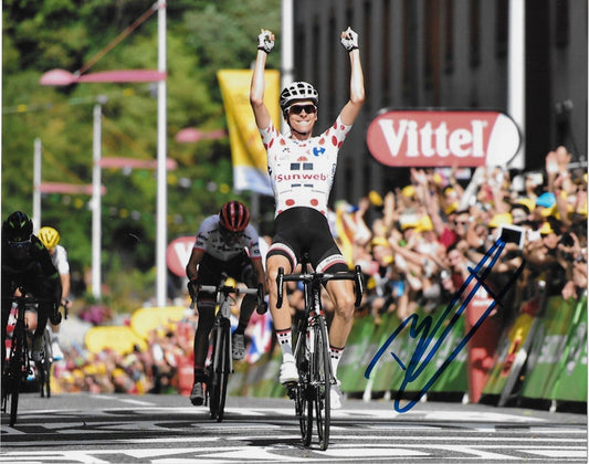 Autographed Cycling Warren Barguil UCI Team Sunweb 8x10 Photo #3 Original