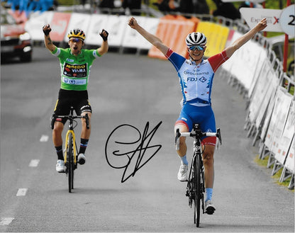 Autographed Cycling David Gaudu UCI Team Groupama-FDJ 8x10 Photo #1 Original