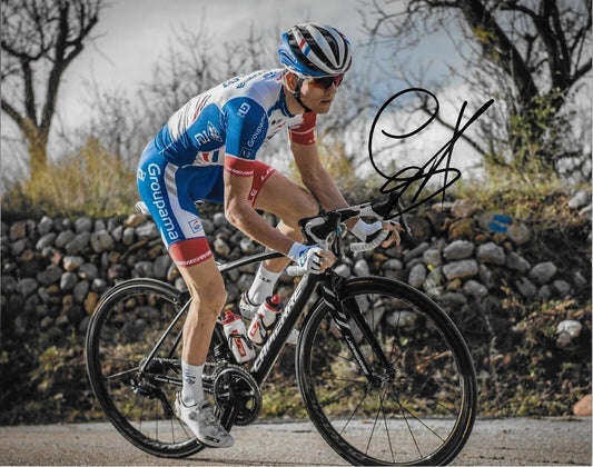 Autographed Cycling David Gaudu UCI Team Groupama-FDJ 8x10 Photo #2 Original