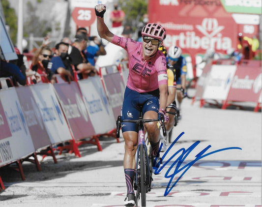Autographed Cycling Magnus Cort UCI EF Education-Easy Post 8x10 Photo 1 Original