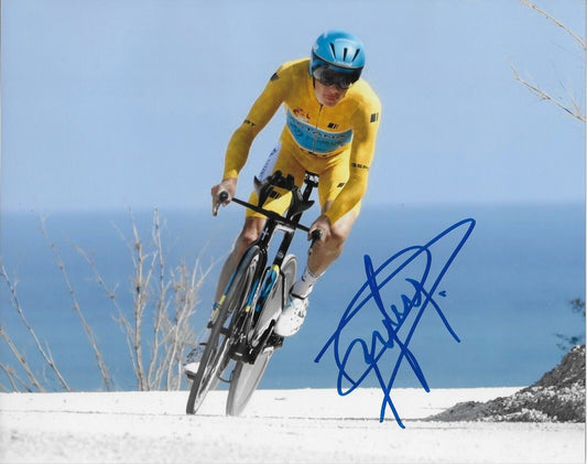 Autographed Cycling Jakob Fuglsang UCI Astana Qazaqstan 8x10 Photo #6 Original