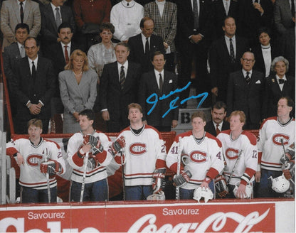 Autographed Montreal Canadiens Ronald Corey 8x10 Photo #2 Original
