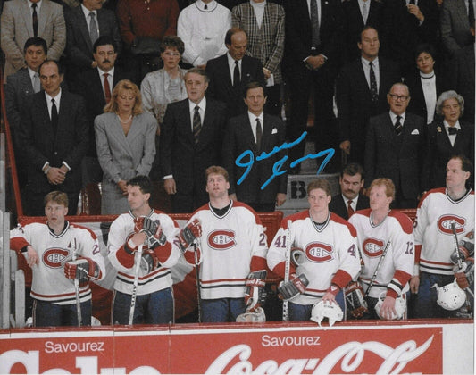 Autographed Montreal Canadiens Ronald Corey 8x10 Photo #2 Original