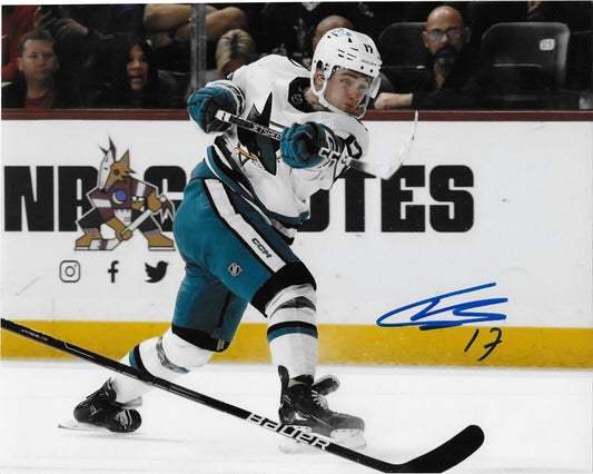 Autographed San Jose Sharks Thomas Bordeleau 8x10 Photo #8 Original