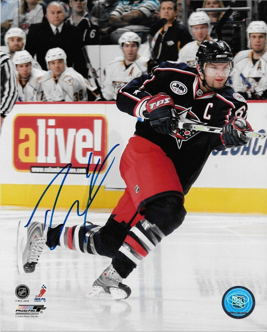 Autographed Columbus Blue Jackets Rick Nash 8x10 Photo #8 Original