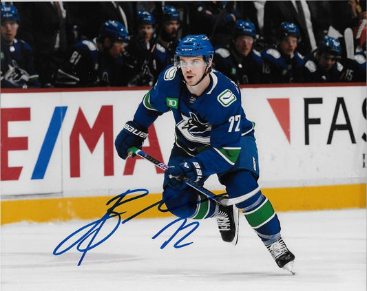 Autographed Vancouver Canucks Anthony Beauvillier 8x10 Photo #4 Original