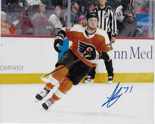 Signed Tyson Foerster Philadelphia Flyers Autographed 8x10 Photo #3 Original