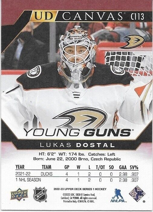 Autographed 15-16 UD Ottawa Senators Chris Wideman Young Guns Canvas Rookie Crd