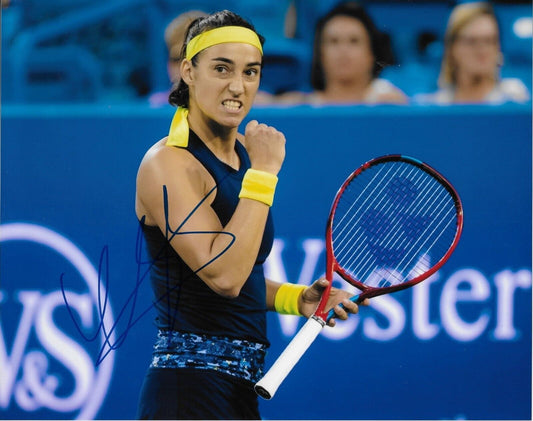Photo de tennis 8x10 autographiée de Caroline Garcia #2 originale