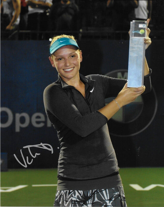 Photo autographiée de Donna Vekic Tennis 8x10 #1 Original