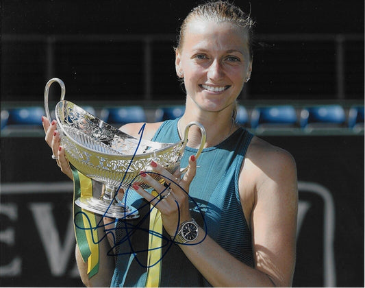 Photo de tennis 8x10 autographiée de Petra Kvitova #4 Original