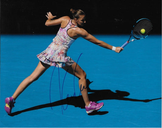 Photo autographiée de Karolina Pliskova WTA Tennis 8x10 #1 Original