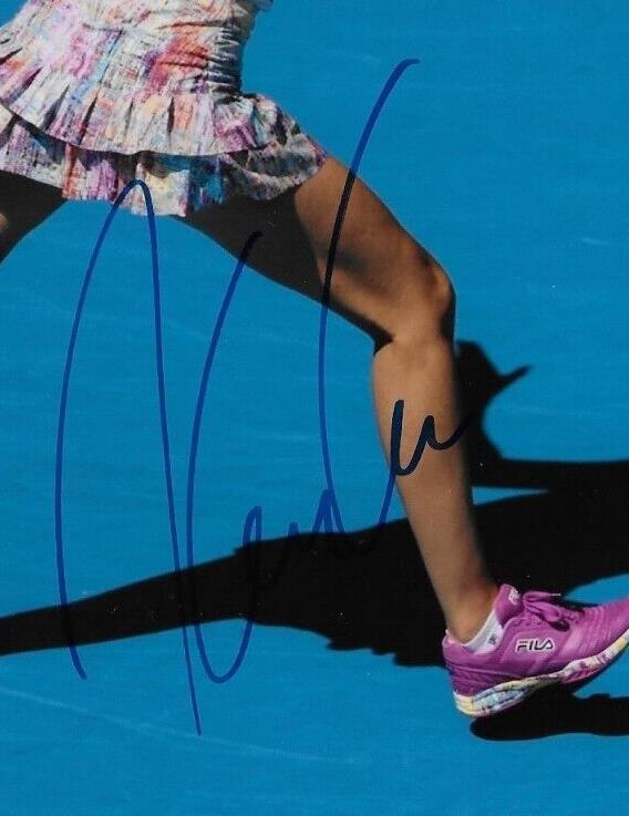 Photo autographiée de Karolina Pliskova WTA Tennis 8x10 #1 Original