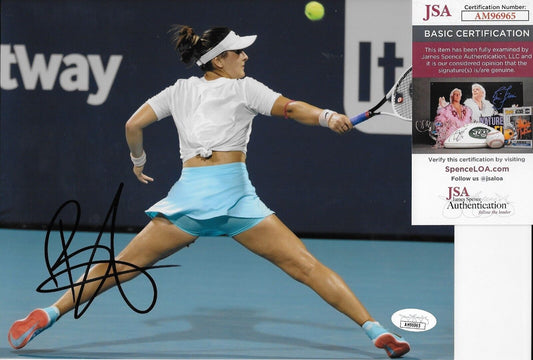Photo autographiée de Bianca Andreescu WTA Tennis 8x10, 8 authentification originale JSA